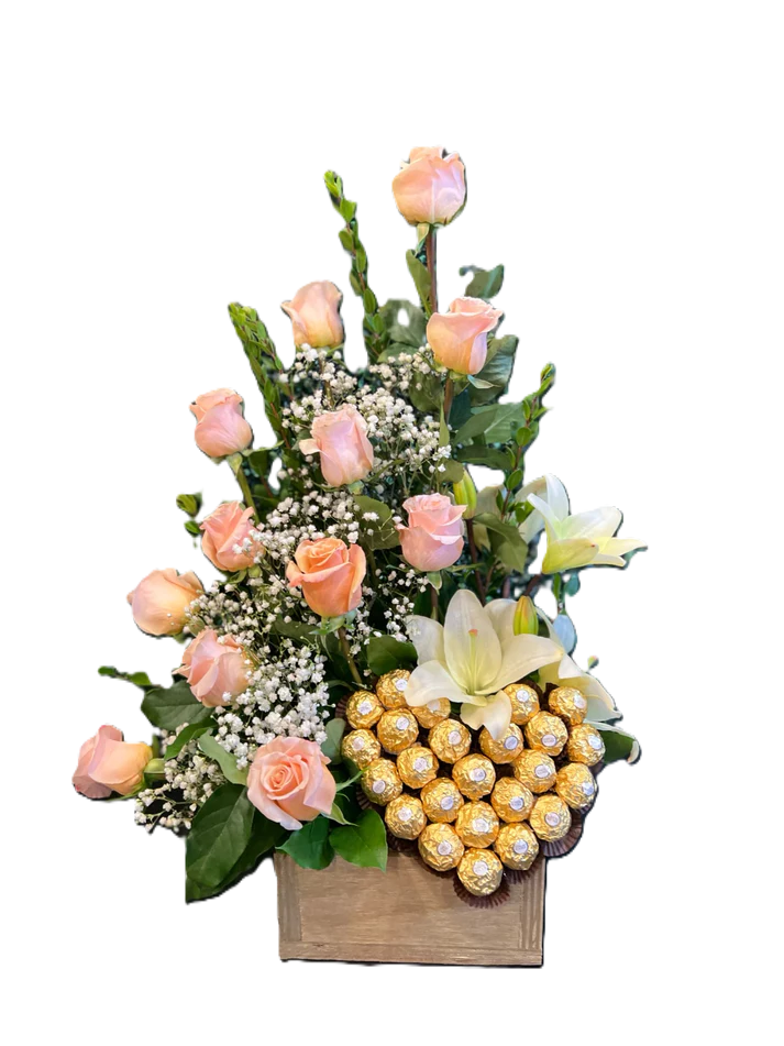 Beautiful Sweet Peach Arrangement