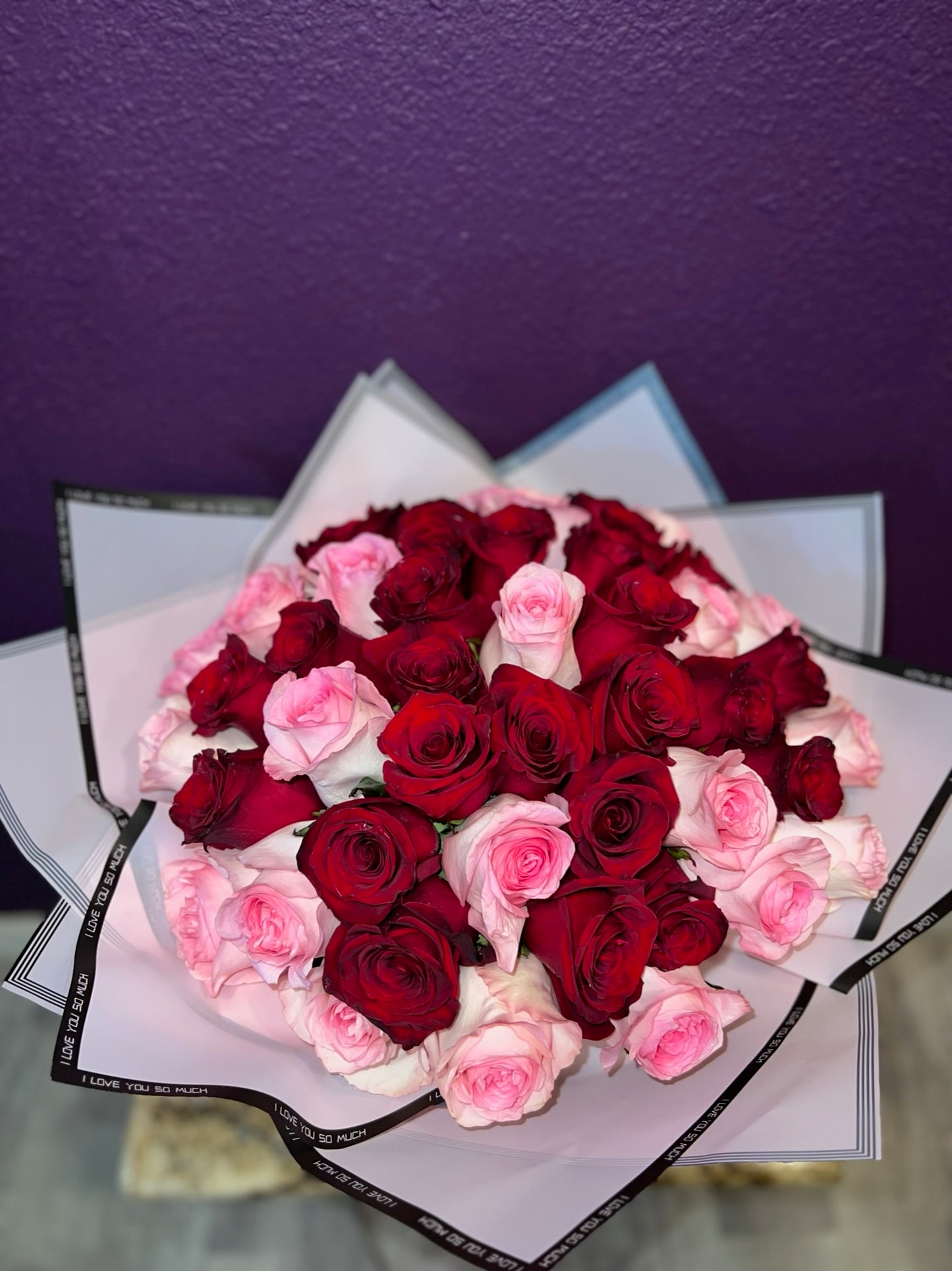 Pink and Red Roses