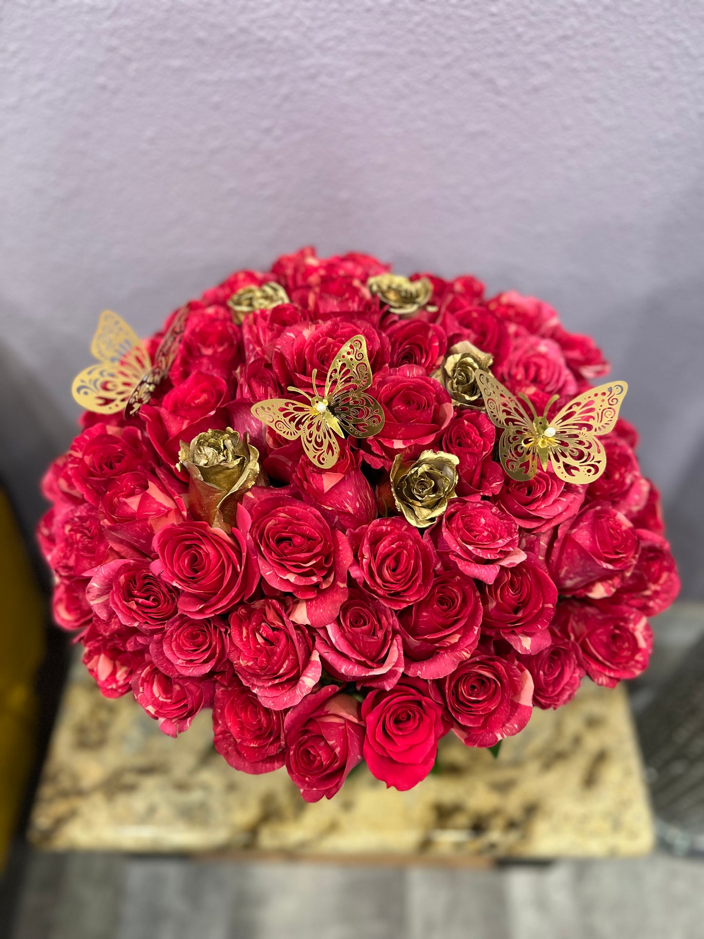 Hot pink Roses Bouquet