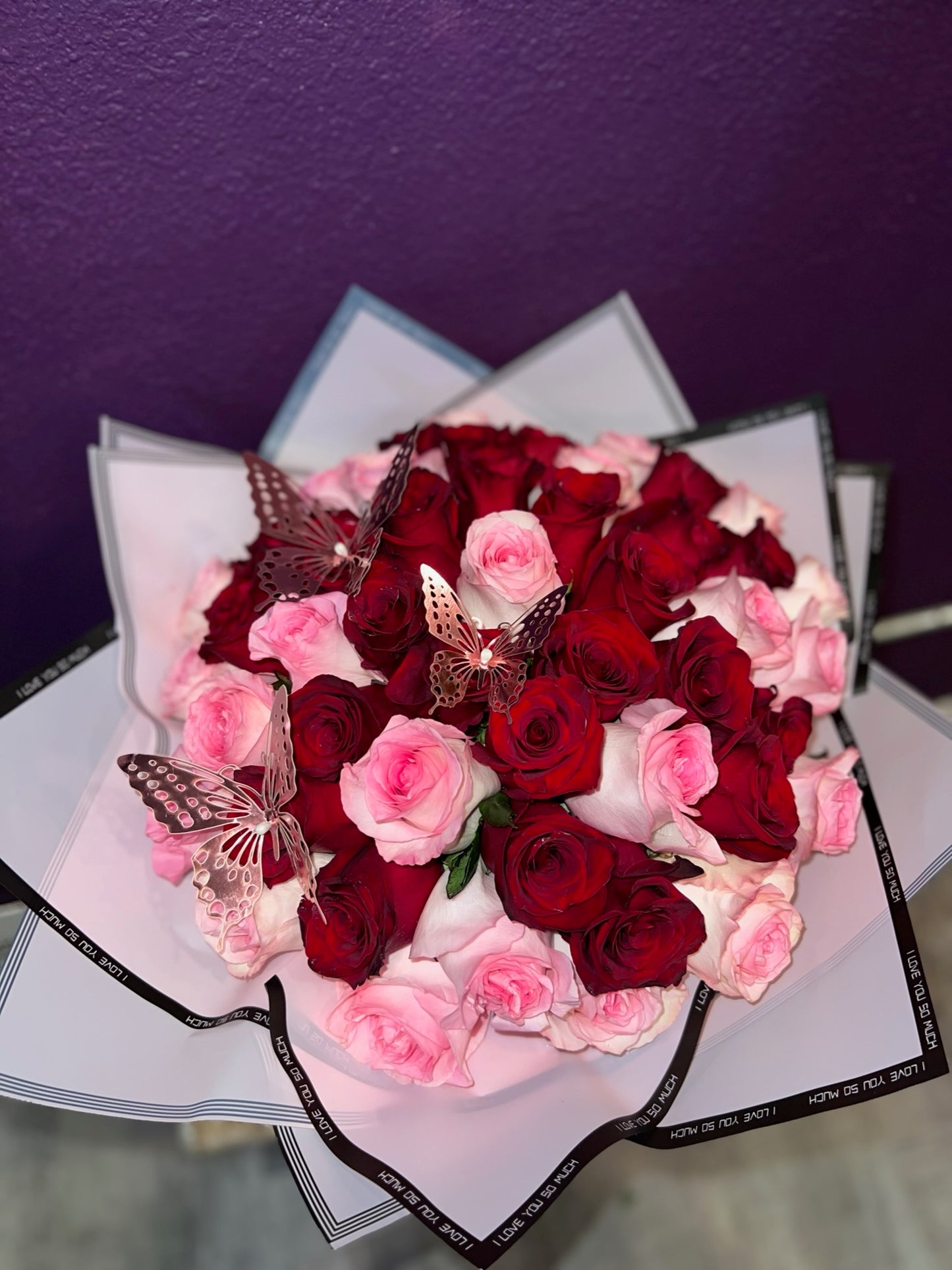 Pink and Red Roses