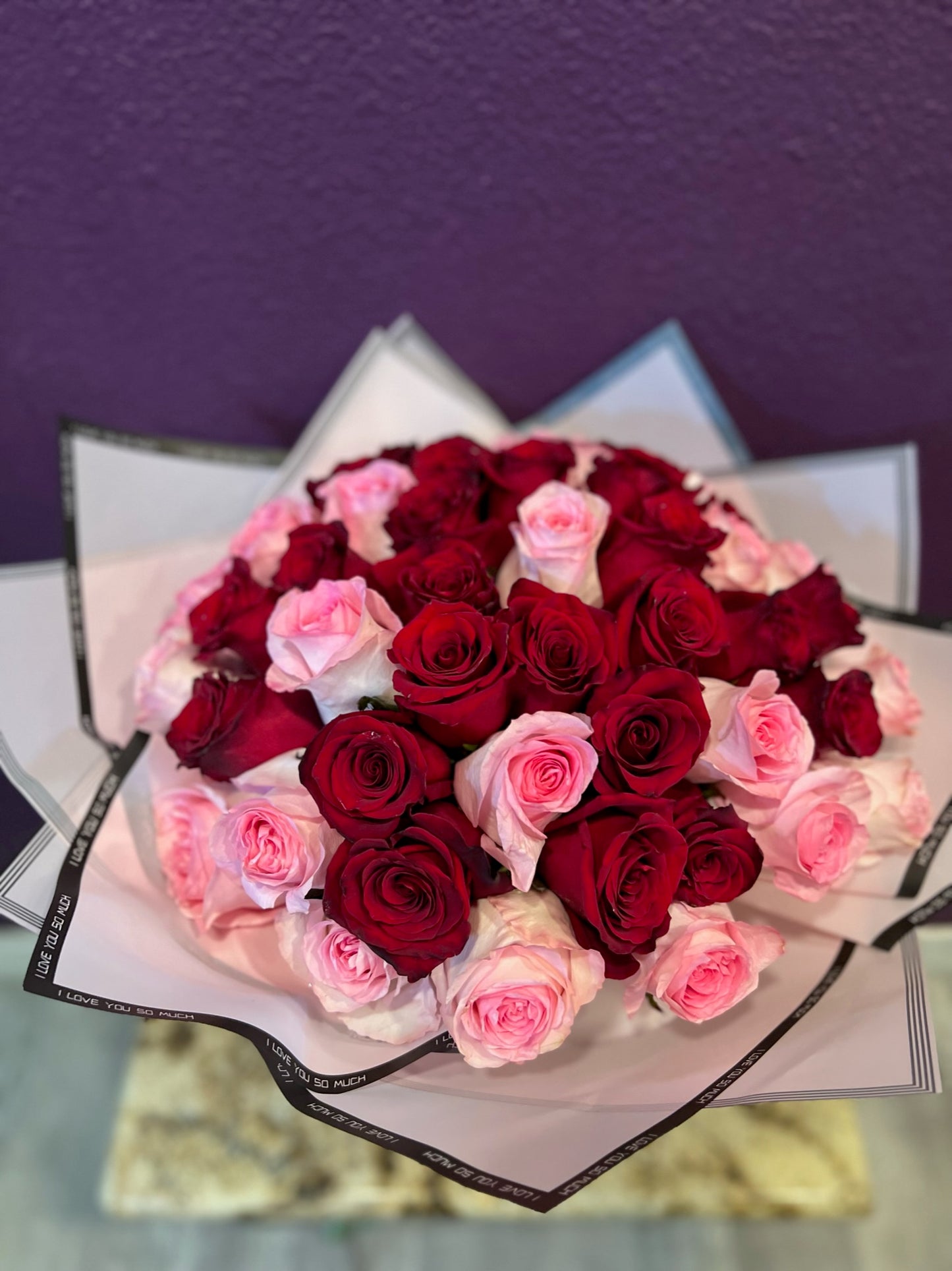 Pink and Red Roses