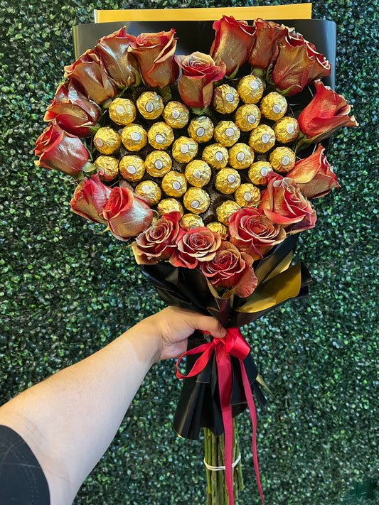 Golden Rose bouquet