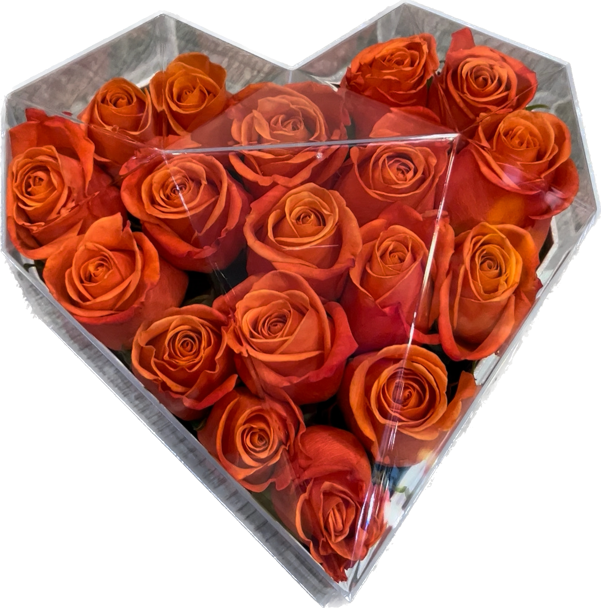 Heart of Orange Roses