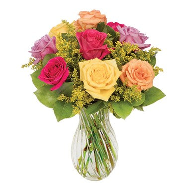 Color Bright Roses Bouquet