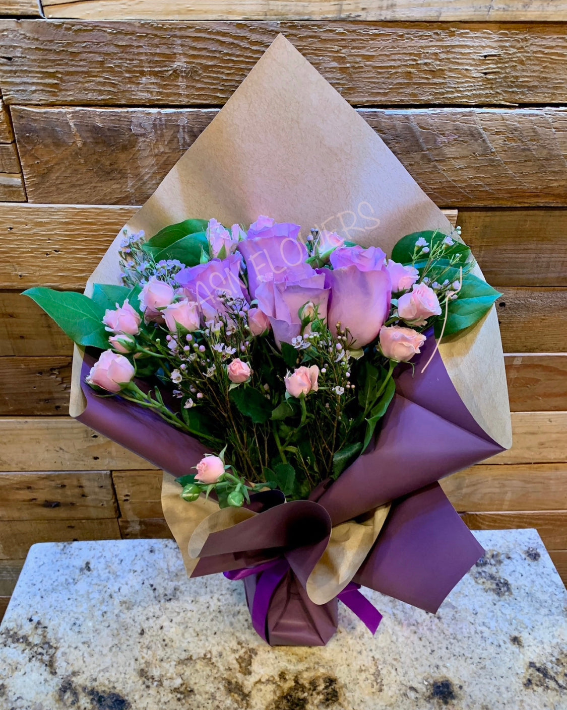 Sweet Lavander Roses Bouquet