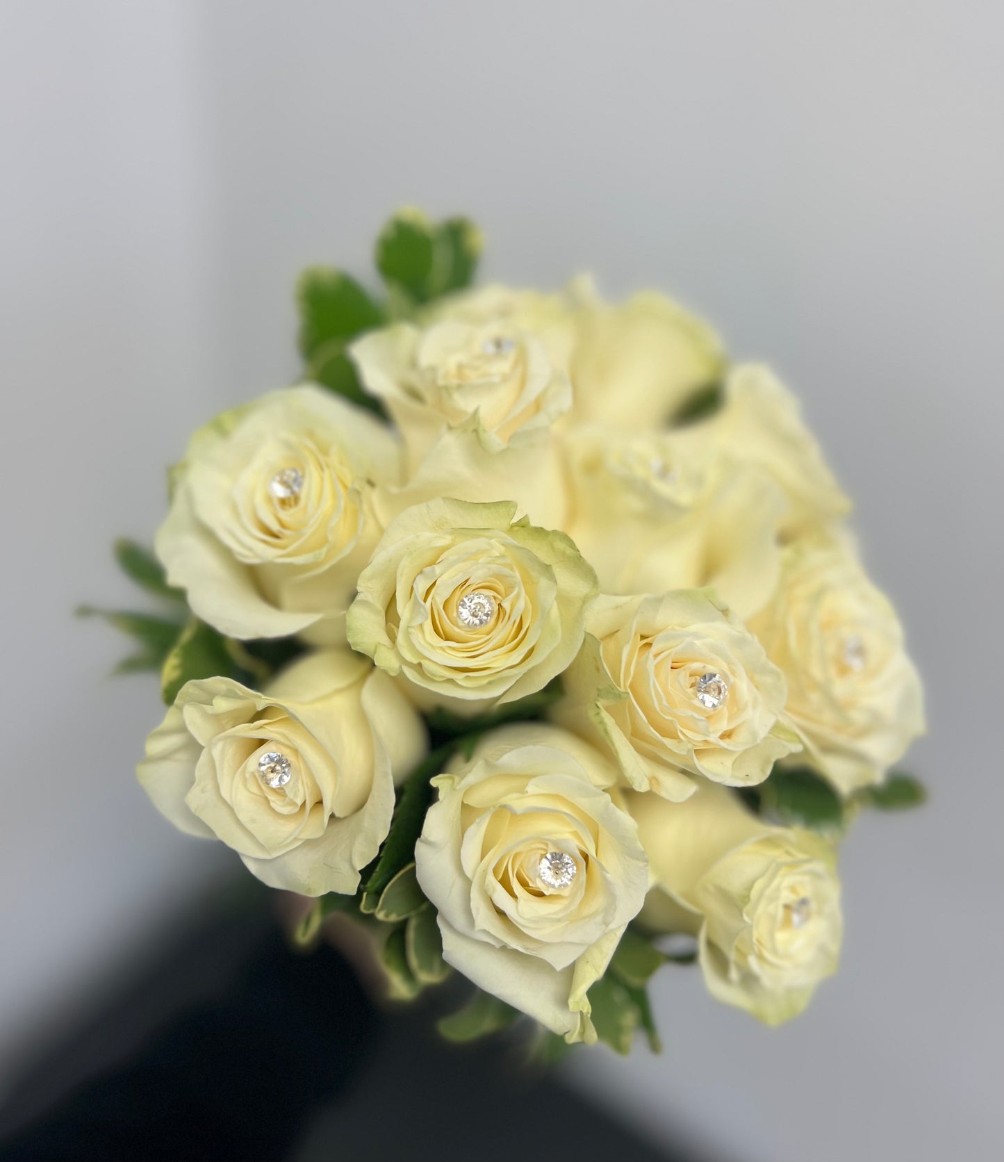 Dozen white Roses Bouquet