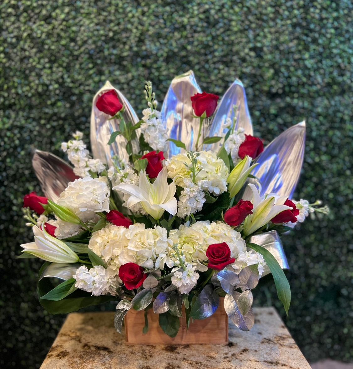 Red & silver Bouquet