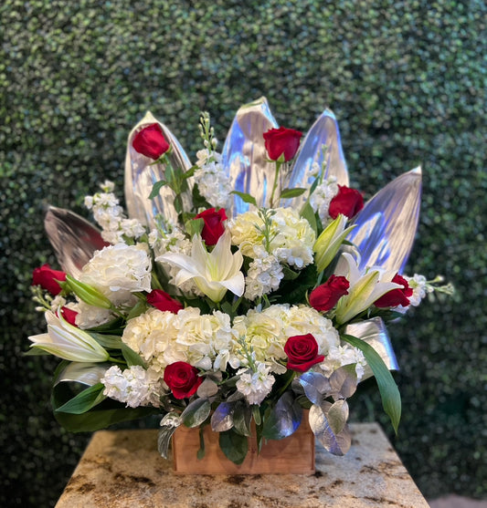 Red & silver Bouquet