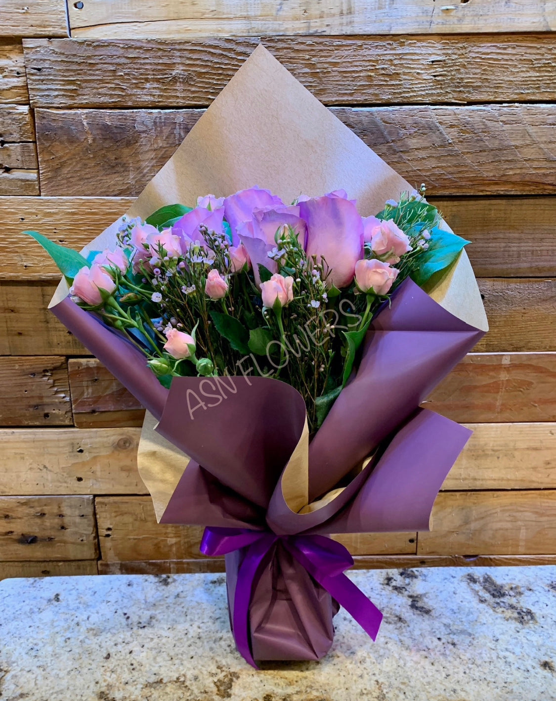 Sweet Lavander Roses Bouquet